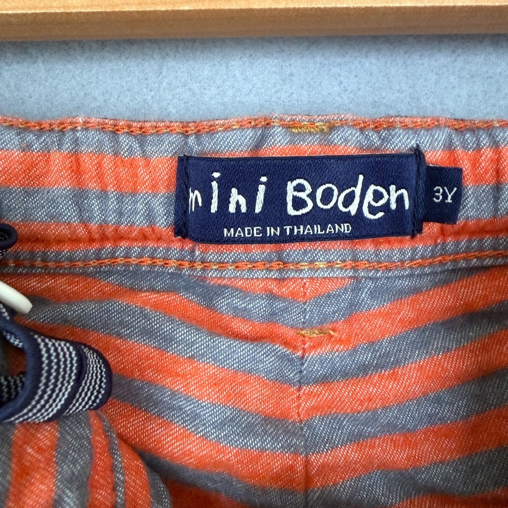 Mini Boden Flannel Lined Denim Jeans Boys Size 3T Navy Blue Cotton Pants - Picture 5 of 15